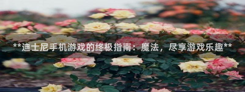 新城平台总代：**迪士尼手机游戏的终极指南：魔法，尽享游戏乐趣**